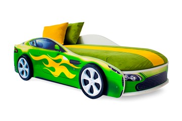 Кровать-машина детская Бондимобиль зеленый в Уфе