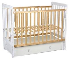 Детская кровать для мальчика Фея 328-01 белый-натуральный в Стерлитамаке