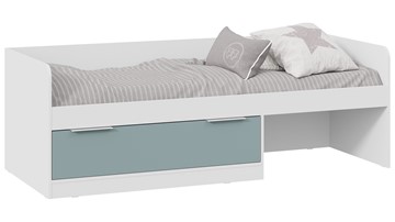 Кровать детская Марли Тип 1 (Белый/Серо-голубой) в Уфе