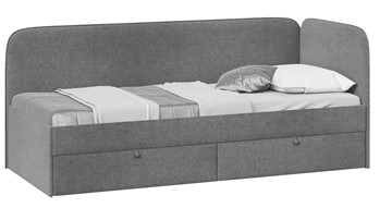 1-спальная детская кровать Молли тип 1 (90), Микровелюр Scandi Graphite 22 в Уфе