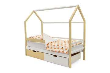 Детская кровать-домик Svogen бежево-белый в Салавате