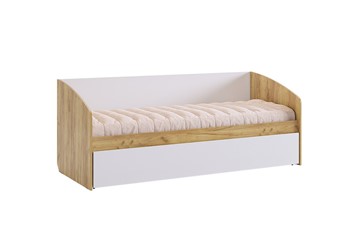 1-спальная детская кровать Форсаж, дуб крафт золотой/белый в Стерлитамаке