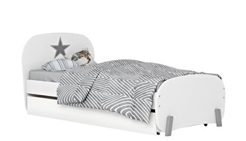 1-спальная детская кровать POLINI Kids Mirum 1915 Белый / Белый в Стерлитамаке