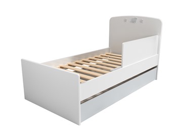 1-спальная детская кровать с ящиком и ограничителем НМ 041.07 «Лилу/Слоники» в Стерлитамаке