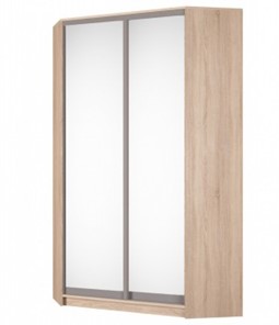 Шкаф угловой Аларти (YA-230х1250(602) (2) Вар. 2; двери D5+D5), с зеркалом в Стерлитамаке