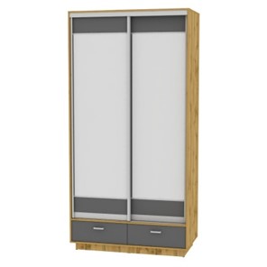 Шкаф 2-х дверный Весенний HK3, 2385х1200х600 (D2D2), ДВ-Графит в Стерлитамаке