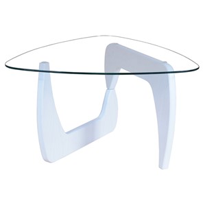 Стеклянный столик в гостиную Берген-3, белый в Стерлитамаке