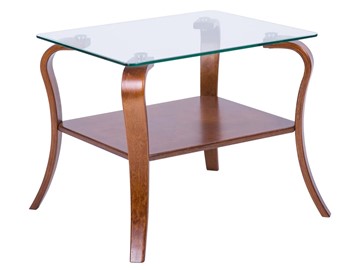 Стеклянный столик Мебелик Шарм (вишня) в Уфе
