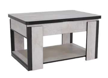 Складной стол-трансформер Дэнс, цемент светлый в Стерлитамаке