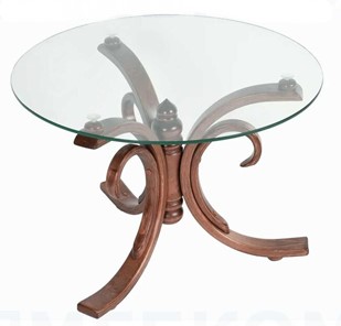 Стеклянный столик в зал СЖ 5 средний тон/стекло в Стерлитамаке