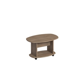 Овальный столик Комфорт, дуб шамони темный (80х50х56) в Стерлитамаке