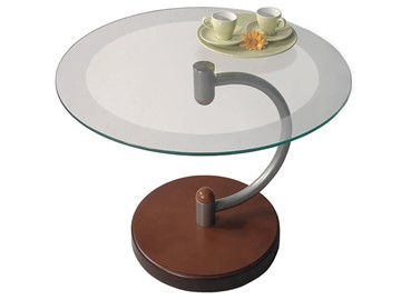 Стеклянный столик в зал Дуэт 13Н (металлик средне-коричневый) в Стерлитамаке