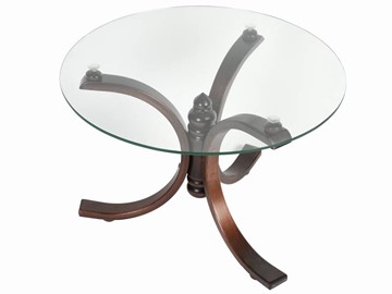 Стеклянный столик в зал Лорд (темно-коричневый) в Уфе