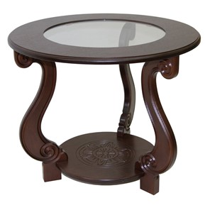 Столик круглый Мебелик Грация С (Темно-коричневый) в Стерлитамаке