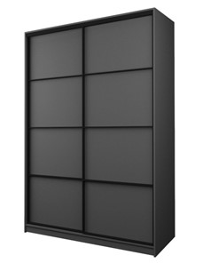 Шкаф 2-х дверный MAX МШ-25-6-18-11, Профиль Черный/Цвет Графит в Стерлитамаке