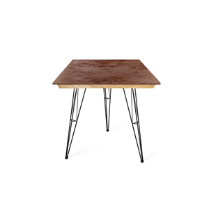 Керамический кухонный стол SHT-TU10 (3 шт.)/ТT8 60/60 (черный/прозрачный лак/коричневая сепия) в Уфе