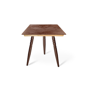 Керамический кухонный стол SHT-TU15 (3 шт.)/ТT8 60/60 (медный металлик/прозрачный лак/коричневая сепия) в Салавате
