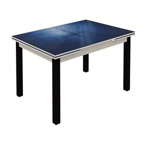 Обеденный раздвижной стол Шанхай исп.1 металл. крашенные №21 (Exclusive h149/белый) в Стерлитамаке