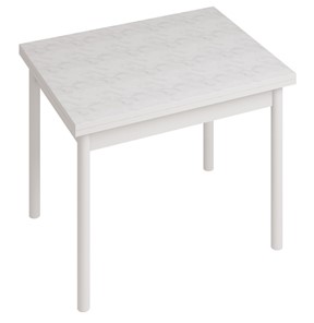 Обеденный стол СТ22, Белый/Белый мрамор в Стерлитамаке