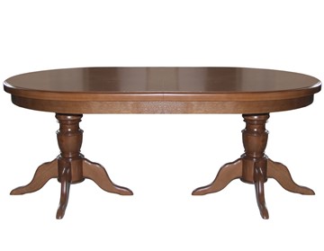 Обеденный овальный стол 2,0(2,5)х1,1 на двух тумбах, (нестандартная покраска) в Уфе