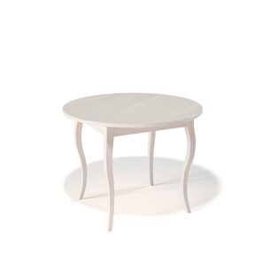 Стол со стеклянной столешницей Kenner 1000С (Крем/Стекло крем глянец) в Уфе
