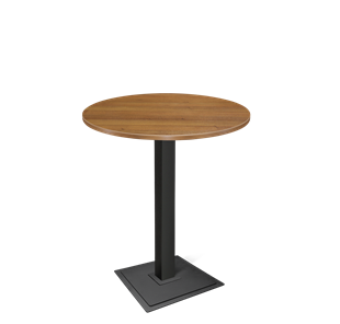 Круглый стол на кухню SHT-TU5-BS1/H110 / SHT-TT 80 ЛДСП (орех/черный) в Уфе