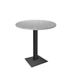 Барный стол SHT-TU5-BS1/H110 / SHT-TT 90 МДФ (серый мрамор/черный) в Стерлитамаке