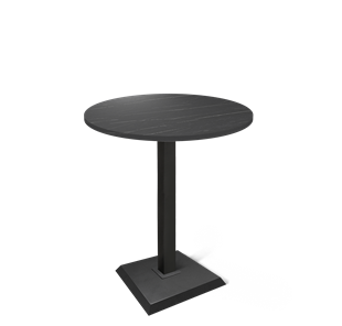 Барный стол SHT-TU5-BS2/H110 / SHT-TT 80 ЛДСП (камень пьетра гриджио черный/черный) в Стерлитамаке