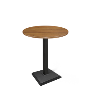 Барный стол Sheffilton SHT-TU5-BS2/H110 / SHT-TT 80 ЛДСП (орех/черный) в Уфе