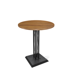 Барный стол SHT-TU6-BS2/H110 / SHT-TT 80 ЛДСП (орех/черный) в Уфе