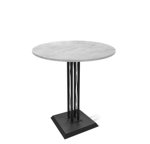 Небольшой стол SHT-TU6-BS2/H110 / SHT-TT 90 ЛДСП (бетон чикаго светло-серый/черный) в Стерлитамаке