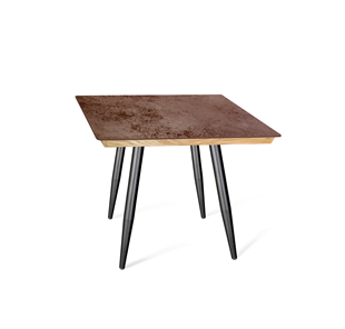 Керамический стол SHT-TU14 (4 шт.)/ТT8 60/60 (черный муар/прозрачный лак/коричневая сепия) в Стерлитамаке