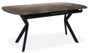 Керамический кухонный стол Шамони 2CX 160х90 (Oxide Nero/Графит) в Стерлитамаке