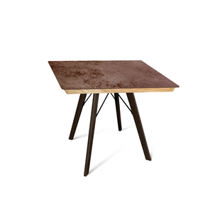 Керамический кухонный стол SHT-TU9/ТT8 60/60 (венге/прозрачный лак/коричневая сепия) в Салавате