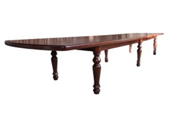Деревянный стол на кухню 3,5(4,0)х1,1 на шести ножках, (стандартная покраска) в Уфе