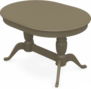 Кухонный раздвижной стол Леонардо-2 исп. Овал, тон 40 (Морилка/Эмаль) в Стерлитамаке