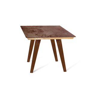 Керамический стол SHT-TU16 (4 шт.)/ТT8 60/60 (темный орех/прозрачный лак/коричневая сепия) в Уфе