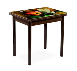 Кухонный пристенный стол СПА-02 СТФ, венге/фотопечать дерево/опоры коричневый в Уфе