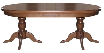Овальный стол на кухню 2,0(2,5)х1,1 на двух тумбах, (патина) в Стерлитамаке