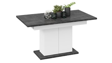 Кухонный стол раскладной Детройт тип 1 (Белый/Ателье темный) в Уфе