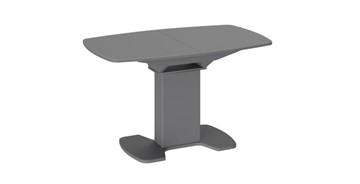 Кухонный раскладной стол Портофино (СМ(ТД)-105.02.11(1)), цвет Серое/Стекло серое матовое LUX в Уфе