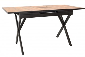 Кухонный стол раздвижной Илком Стайл № 11 (1100/1500*700 мм.) столешница пластик, форма Флан, с механизмом бабочка в Уфе