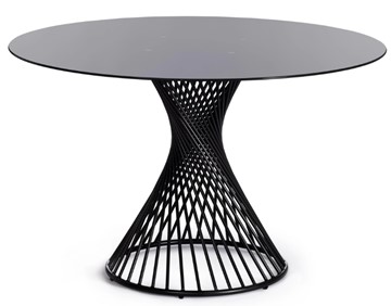 Стеклянный стол BERTOIA (mod. GT21) металл/стекло, Black (черный) арт.20595 в Уфе