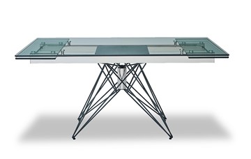 Стеклянный обеденный стол T-041 (140) прозрачный в Уфе