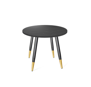 Обеденный стол SHT-TU14 / SHT-TT 80 ЛДСП (камень пьетра гриджио черный/черный муар/золото) в Стерлитамаке