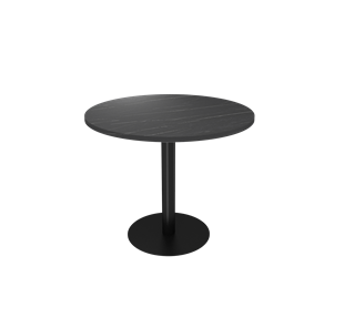 Кухонный обеденный стол SHT-TU43-1 / SHT-TT 80 ЛДСП (камень пьетра гриджио черный/черный муар) в Стерлитамаке