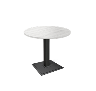 Круглый стол на кухню SHT-TU5-BS1 / SHT-TT 80 ЛДСП (сосна касцина/черный) в Уфе
