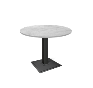 Кухонный обеденный стол SHT-TU5-BS1 / SHT-TT 90 ЛДСП (бетон чикаго светло-серый/черный) в Стерлитамаке