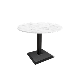 Мини-стол на кухню SHT-TU5-BS2 / SHT-TT 90 ЛДСП (мрамор кристалл/черный) в Уфе