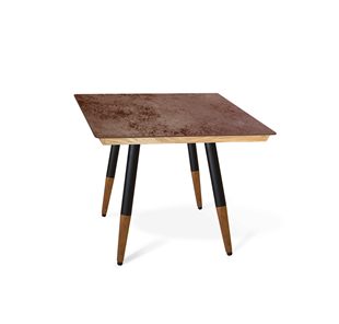 Керамический стол SHT-TU12 (4 шт.)/ТT8 60/60 (черный/темный орех/прозрачный лак/коричневая сепия) в Салавате